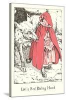 Engraved Illustration for Little Red Riding Hood-null-Stretched Canvas