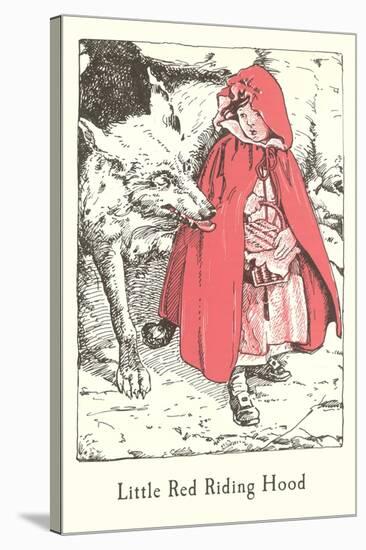 Engraved Illustration for Little Red Riding Hood-null-Stretched Canvas