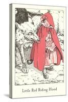 Engraved Illustration for Little Red Riding Hood-null-Stretched Canvas