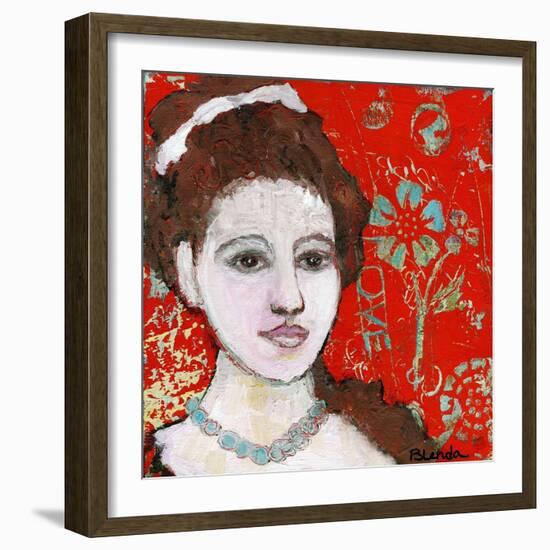 Engraved Love-Blenda Tyvoll-Framed Giclee Print