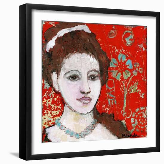 Engraved Love-Blenda Tyvoll-Framed Giclee Print