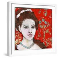 Engraved Love-Blenda Tyvoll-Framed Giclee Print