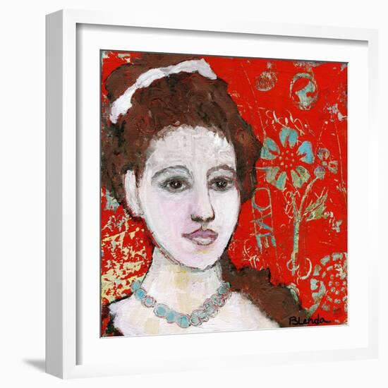 Engraved Love-Blenda Tyvoll-Framed Giclee Print