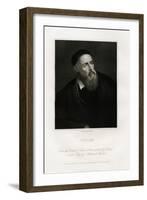 Engraved Portrait after a Self-Portrait-Titian (Tiziano Vecelli)-Framed Giclee Print