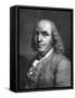 Engraved Portrait of Benjamin Franklin-null-Framed Stretched Canvas