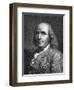 Engraved Portrait of Benjamin Franklin-null-Framed Giclee Print