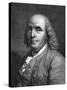 Engraved Portrait of Benjamin Franklin-null-Stretched Canvas