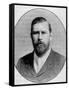 Engraved Portrait of "Dracula" Author Bram Stoker-null-Framed Stretched Canvas