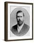 Engraved Portrait of "Dracula" Author Bram Stoker-null-Framed Photographic Print