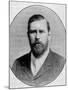 Engraved Portrait of "Dracula" Author Bram Stoker-null-Mounted Photographic Print