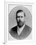 Engraved Portrait of "Dracula" Author Bram Stoker-null-Framed Photographic Print