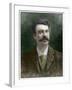 Engraved Portrait of Guy De Maupassant-Stefano Bianchetti-Framed Giclee Print