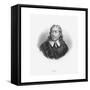 Engraved Portrait of John Milton-null-Framed Stretched Canvas