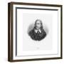 Engraved Portrait of John Milton-null-Framed Giclee Print