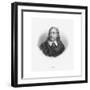 Engraved Portrait of John Milton-null-Framed Giclee Print