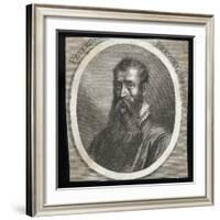 Engraved Portrait of Pieter Brueghel the Elder-null-Framed Giclee Print