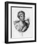 Engraved Portrait of Sappho, Greek Lyric Poet-null-Framed Giclee Print