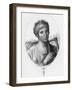 Engraved Portrait of Sappho, Greek Lyric Poet-null-Framed Giclee Print