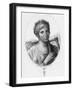 Engraved Portrait of Sappho, Greek Lyric Poet-null-Framed Giclee Print