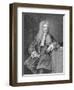 Engraved Portrait of Sir Isaac Newton-null-Framed Giclee Print