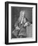 Engraved Portrait of Sir Isaac Newton-null-Framed Giclee Print