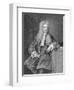 Engraved Portrait of Sir Isaac Newton-null-Framed Giclee Print