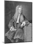 Engraved Portrait of Sir Isaac Newton-null-Mounted Giclee Print