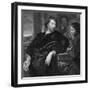 Engraved Self Portrait of Sir Peter Paul Rubens (1577 - 1640) (Engraving)-Peter Paul Rubens-Framed Giclee Print