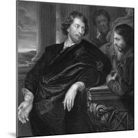 Engraved Self Portrait of Sir Peter Paul Rubens (1577 - 1640) (Engraving)-Peter Paul Rubens-Mounted Giclee Print