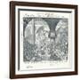 Engraved Ticket for the Coronation Ceremony of George III in Westminster Abbey' 1761-George Bickham-Framed Giclee Print