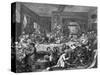 Engraving after an Election Entertainment-William Hogarth-Stretched Canvas