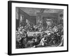 Engraving after an Election Entertainment-William Hogarth-Framed Photographic Print