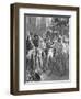 Engraving after General Bonaparte in the Counsel of 500 in Saint Cloud by Francois Bouchot-null-Framed Giclee Print