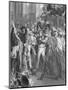 Engraving after General Bonaparte in the Counsel of 500 in Saint Cloud by Francois Bouchot-null-Mounted Giclee Print