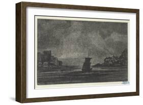 Engraving after the Drawings: Les Travailleurs De La Mer-Victor Hugo-Framed Giclee Print