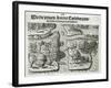 Engraving after the French Left in Charlesfort Suffer from a Scarcity of Provisions-Theodor de Bry-Framed Giclee Print