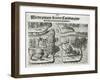 Engraving after the French Left in Charlesfort Suffer from a Scarcity of Provisions-Theodor de Bry-Framed Giclee Print