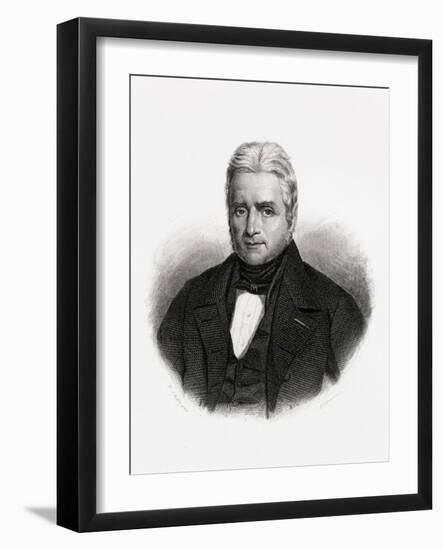 Engraving by Emile Giroux after Jacques Laffitte Painting by Henry Scheffer-Emile Giroux-Framed Giclee Print