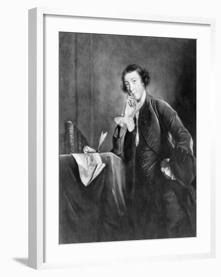 Engraving by James Mcardell after Horace Walpole by Joshua Reynolds-null-Framed Giclee Print