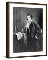 Engraving by James Mcardell after Horace Walpole by Joshua Reynolds-null-Framed Giclee Print