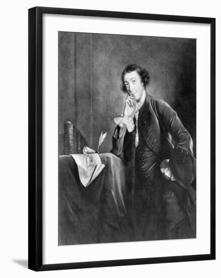 Engraving by James Mcardell after Horace Walpole by Joshua Reynolds-null-Framed Giclee Print