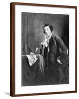 Engraving by James Mcardell after Horace Walpole by Joshua Reynolds-null-Framed Giclee Print