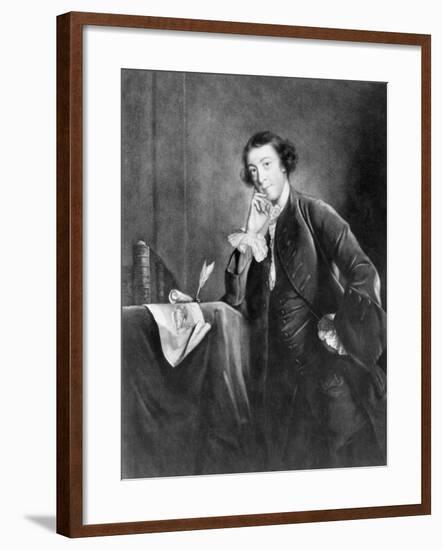 Engraving by James Mcardell after Horace Walpole by Joshua Reynolds-null-Framed Giclee Print