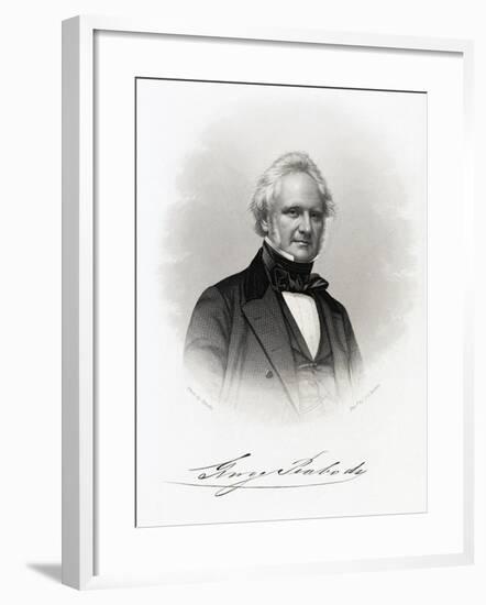 Engraving by John Chester Buttre of George Peabody after Photography by Matthew Brady-null-Framed Giclee Print