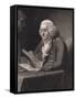 Engraving by Thomas B. Welch after Benjamin Franklin by David Martin-null-Framed Stretched Canvas