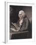 Engraving by Thomas B. Welch after Benjamin Franklin by David Martin-null-Framed Giclee Print