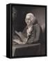 Engraving by Thomas B. Welch after Benjamin Franklin by David Martin-null-Framed Stretched Canvas