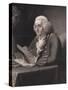 Engraving by Thomas B. Welch after Benjamin Franklin by David Martin-null-Stretched Canvas