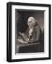 Engraving by Thomas B. Welch after Benjamin Franklin by David Martin-null-Framed Giclee Print