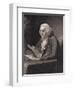 Engraving by Thomas B. Welch after Benjamin Franklin by David Martin-null-Framed Giclee Print